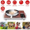 3500W Electric Single Ceramic Stove Electric Cooktop Hot Plate Infrared Countertop Burner with 12 Power & Temperature Levels 0-3H Timer Portable Handl