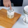 Mini Electric Garlic Chopper 8.45OZ Cordless Garlic Mincer Food Chopper Rechargeable Food Blender Chili Nut Onion Pepper Meat Ginger Baby Food