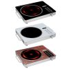 3500W Electric Single Ceramic Stove Electric Cooktop Hot Plate Infrared Countertop Burner with 12 Power & Temperature Levels 0-3H Timer Portable Handl