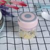 Mini Electric Garlic Chopper 8.45OZ Cordless Garlic Mincer Food Chopper Rechargeable Food Blender Chili Nut Onion Pepper Meat Ginger Baby Food