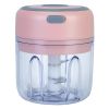 Mini Electric Garlic Chopper 8.45OZ Cordless Garlic Mincer Food Chopper Rechargeable Food Blender Chili Nut Onion Pepper Meat Ginger Baby Food