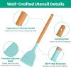 35Pcs Kitchen Cooking Utensils Set Spatula Set Baking Utensil Set Kitchen Accessories Necessities with Holder Egg Whisk Separator Tong Turner Spoons C