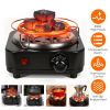 Electric Charcoal Burner 500W Hookah Charcoal Burner Compact Coal Burner for Hooka Cubes Shisha with Grill and Tongs 5 Temperature Gears 338℉-1022℉ Th