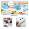 3Pcs Silicone Food Storage Bags Reusable Leakproof Food Container Set with 3 Seals Microwave Dishwasher Safe Environment Friendly 8.5Oz/17Oz/25.4Oz