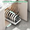 Pull Out Pots And Pans Organizer Under Cabinet With 8 Adjustable Dividers Rustproof Carbon Steel Sliding Pots Holder For Kitchen Cookware Bakeware Pot