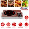 3500W Electric Single Ceramic Stove Electric Cooktop Hot Plate Infrared Countertop Burner with 12 Power & Temperature Levels 0-3H Timer Portable Handl