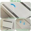 2Pcs Pull Out Cabinet Organizers Sliding Shelf Spice Rack Carbon Steel Roll Out Drawers Fixed with Adhesive Nano Film with Handle 55LBS Max Load
