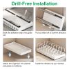Pull Out Pots And Pans Organizer Under Cabinet With 8 Adjustable Dividers Rustproof Carbon Steel Sliding Pots Holder For Kitchen Cookware Bakeware Pot