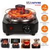 Electric Charcoal Burner 500W Hookah Charcoal Burner Compact Coal Burner for Hooka Cubes Shisha with Grill and Tongs 5 Temperature Gears 338℉-1022℉ Th