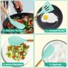 35Pcs Kitchen Cooking Utensils Set Spatula Set Baking Utensil Set Kitchen Accessories Necessities with Holder Egg Whisk Separator Tong Turner Spoons C