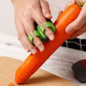 1pc, Hand Vegetable Peeler, Palm Peeler, Rubber Finger Grips Comfortable To Peel Pumpkin, Random Color (Color: Various Color)