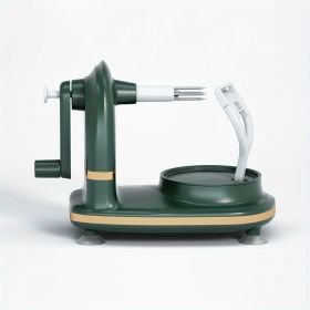 1pc Fruit Automatic Rotating Peeler, Stainless Steel Blades Apple Cutter With Apple Slicer, Kitchen Gadget (Quantity: 1 Piece)