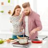 3500W Electric Single Ceramic Stove Electric Cooktop Hot Plate Infrared Countertop Burner with 12 Power & Temperature Levels 0-3H Timer Portable Handl